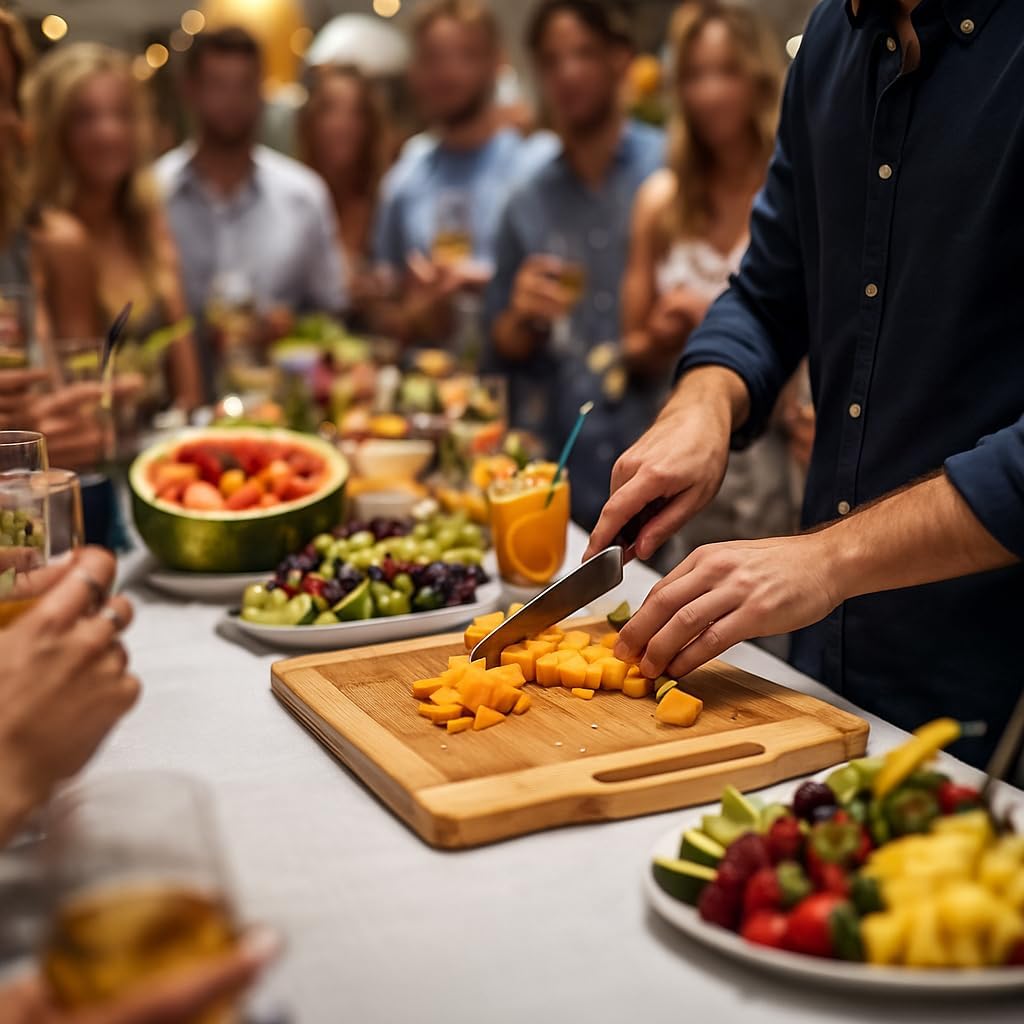 Tagliere da Cucina in bambù con Manico – Energy Group