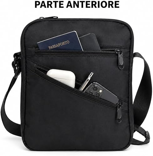 Borsello a Tracolla Unisex – Compatto, Sicuro e Sempre con Te