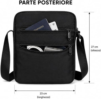 Borsello a Tracolla Unisex – Compatto, Sicuro e Sempre con Te