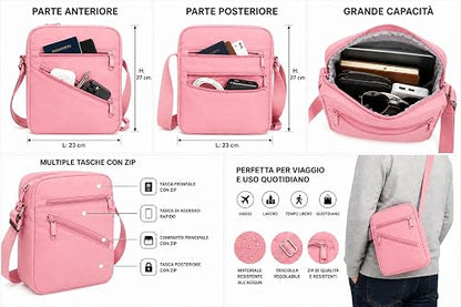 Borsello a Tracolla Unisex – Compatto, Sicuro e Sempre con Te