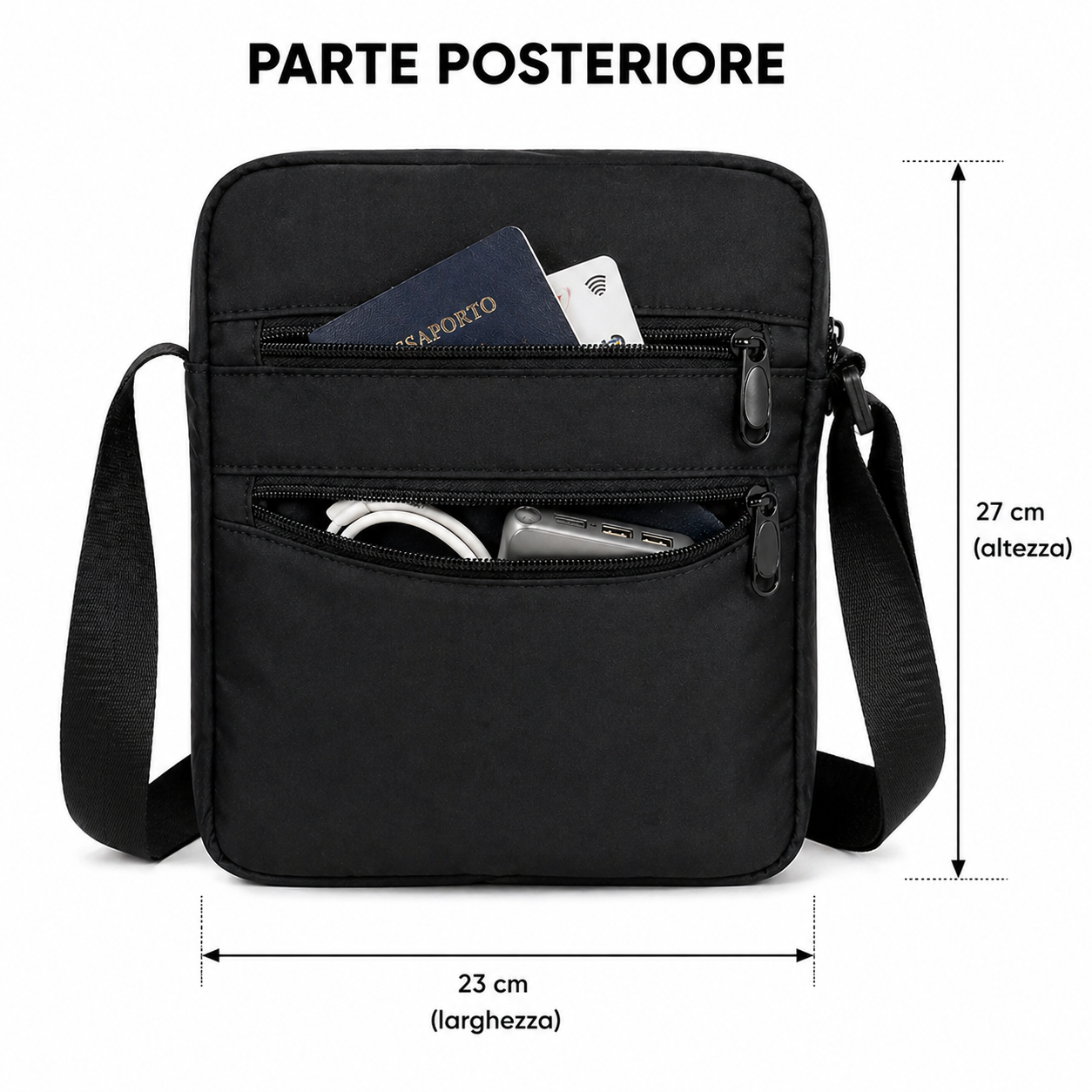 Borsello a Tracolla Unisex – Compatto, Sicuro e Sempre con Te