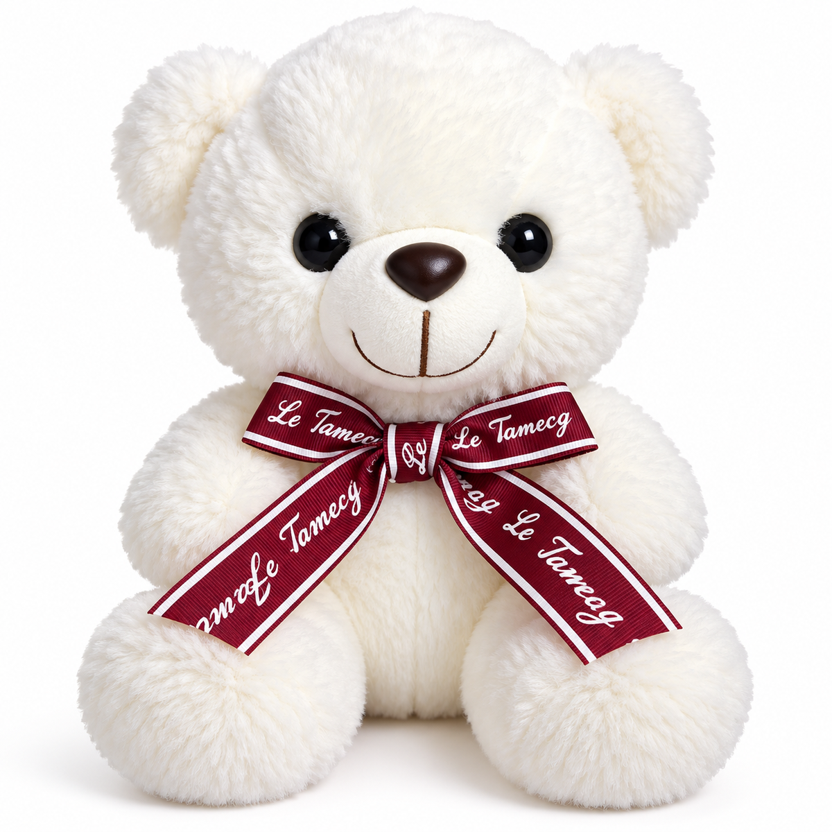 Orsetto di Peluche Energy Group con Fiocco – 23 cm da Seduto – 3 Colori Disponibili – Morbido e Tenero – Idea Regalo per Compleanno e San Valentino