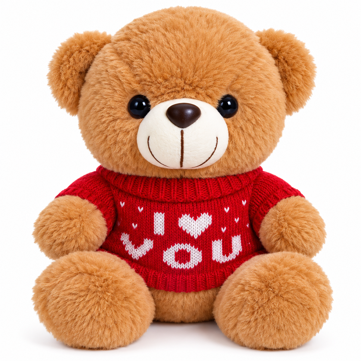 Orsetto di Peluche Energy Group con Maglioncino – 23 cm da Seduto – 3 Colori Disponibili – Morbido Teddy Bear – Idea Regalo per Compleanno e San Valentino