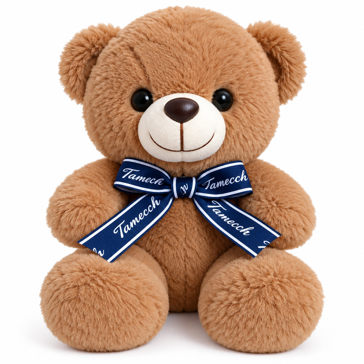 Orsetto di Peluche Energy Group con Fiocco – 23 cm da Seduto – 3 Colori Disponibili – Morbido e Tenero – Idea Regalo per Compleanno e San Valentino