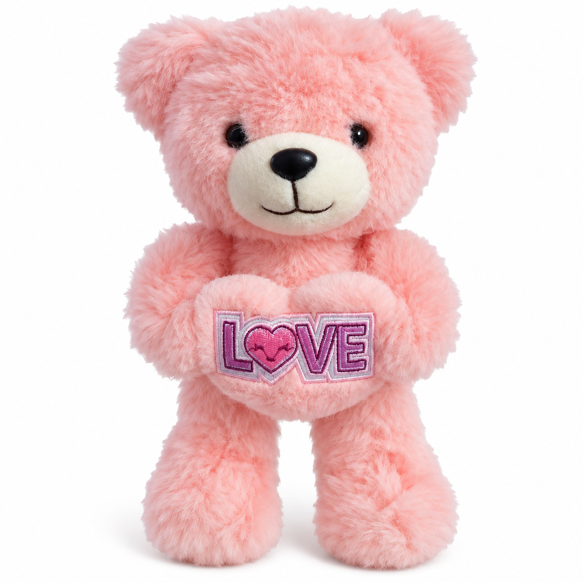 ENERGY GROUP – Orsetto di Peluche Bianco con Cuore LOVE – 30 cm – Regalo Romantico