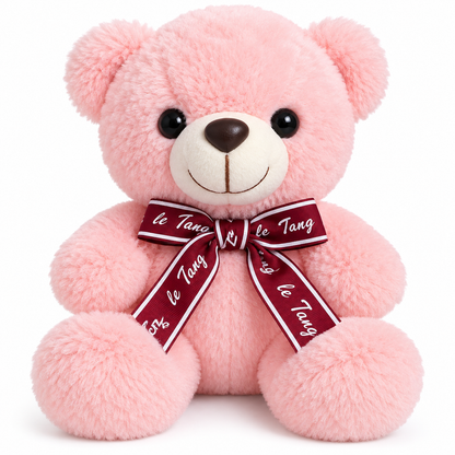 Orsetto di Peluche Energy Group con Fiocco – 23 cm da Seduto – 3 Colori Disponibili – Morbido e Tenero – Idea Regalo per Compleanno e San Valentino