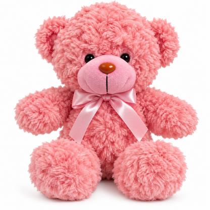 ENERGY GROUP – Orsetto di Peluche Morbido con Fiocco – 28 cm – 4 Colori – Idea Regalo