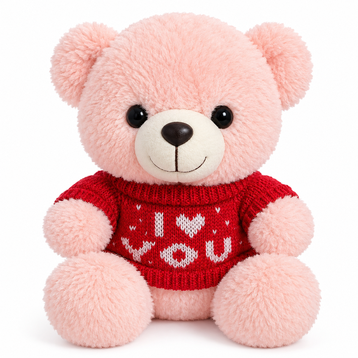 Orsetto di Peluche Energy Group con Maglioncino – 23 cm da Seduto – 3 Colori Disponibili – Morbido Teddy Bear – Idea Regalo per Compleanno e San Valentino