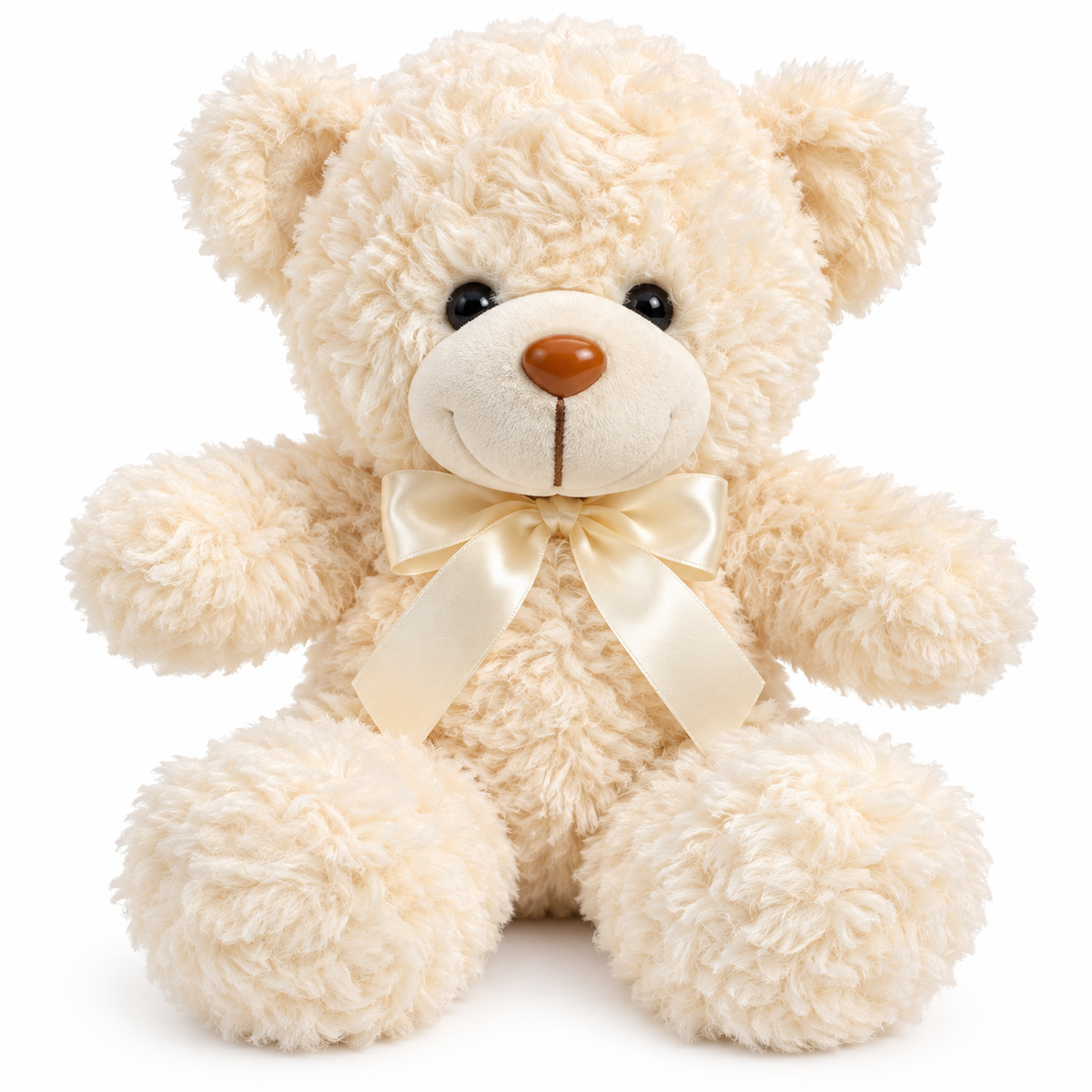 ENERGY GROUP – Orsetto di Peluche Morbido con Fiocco – 28 cm – 4 Colori – Idea Regalo